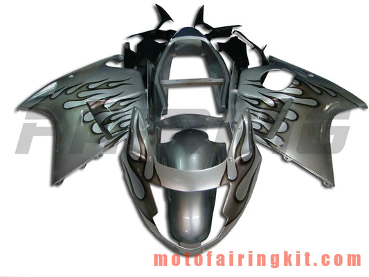 Fairing Kits Fit for CBR1100XX 1996 - 2007 CBR1100 XX 96 - 07 Plastic ABS Injection Mold Complete Motorcycle Body Aftermarket Bodywork Frame (Silver & Gray) B001