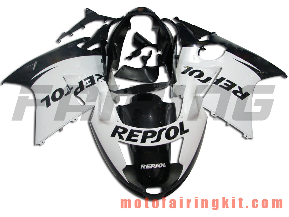 Kits de carenado aptos para CBR1100XX 1996 - 2007 CBR1100 XX 96 - 07 Molde de inyección de plástico ABS Carrocería completa para motocicleta Carrocería del mercado de accesorios Marco (blanco y negro) B003