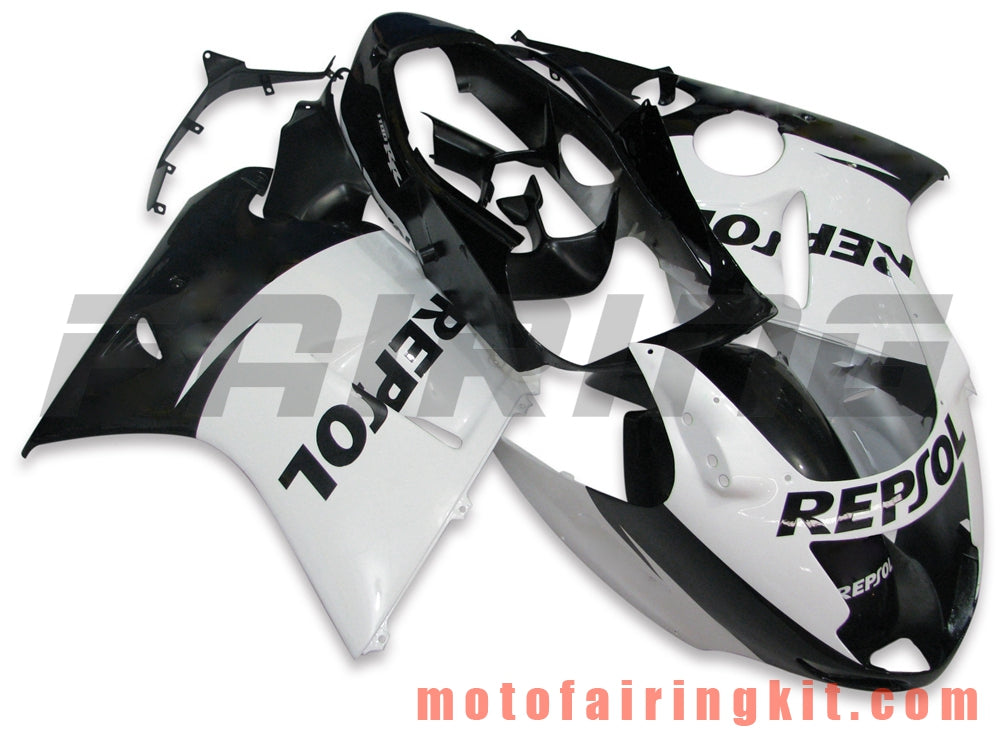 Fairing Kits Fit for CBR1100XX 1996 - 2007 CBR1100 XX 96 - 07 Plastic ABS Injection Mold Complete Motorcycle Body Aftermarket Bodywork Frame (White & Black) B003