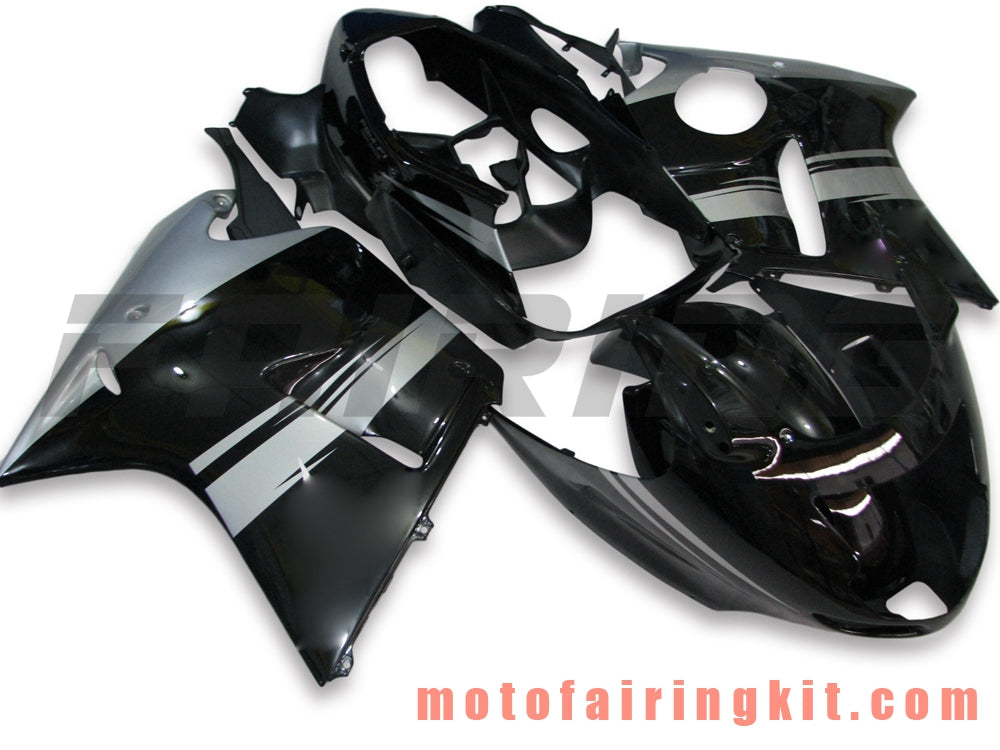 フェアリングキット CBR1100XX 1996 - 2007 CBR1100 XX 96 - 07 プラスチック ABS 射出成形 完全なオートバイボディ アフターマーケットボディワークフレーム (ブラック) B004