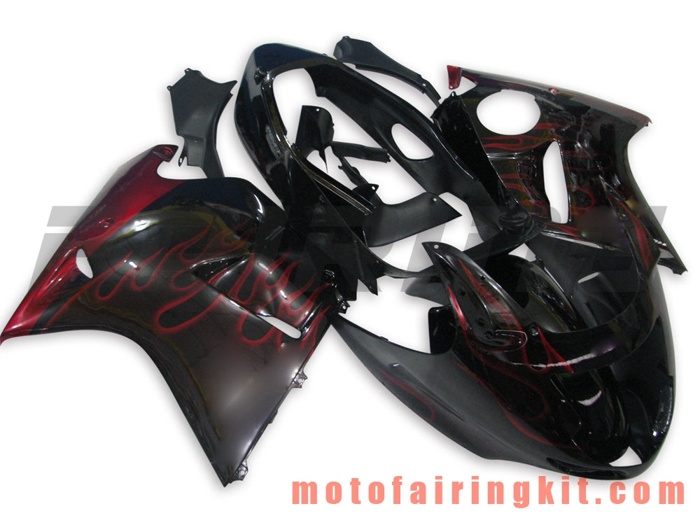 Fairing Kits Fit for CBR1100XX 1996 - 2007 CBR1100 XX 96 - 07 Plastic ABS Injection Mold Complete Motorcycle Body Aftermarket Bodywork Frame (Black & Red) B005