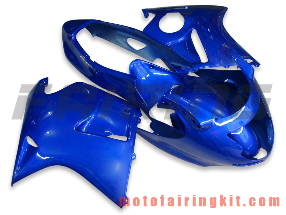 Fairing Kits Fit for CBR1100XX 1996 - 2007 CBR1100 XX 96 - 07 Plastic ABS Injection Mold Complete Motorcycle Body Aftermarket Bodywork Frame (Blue) B007