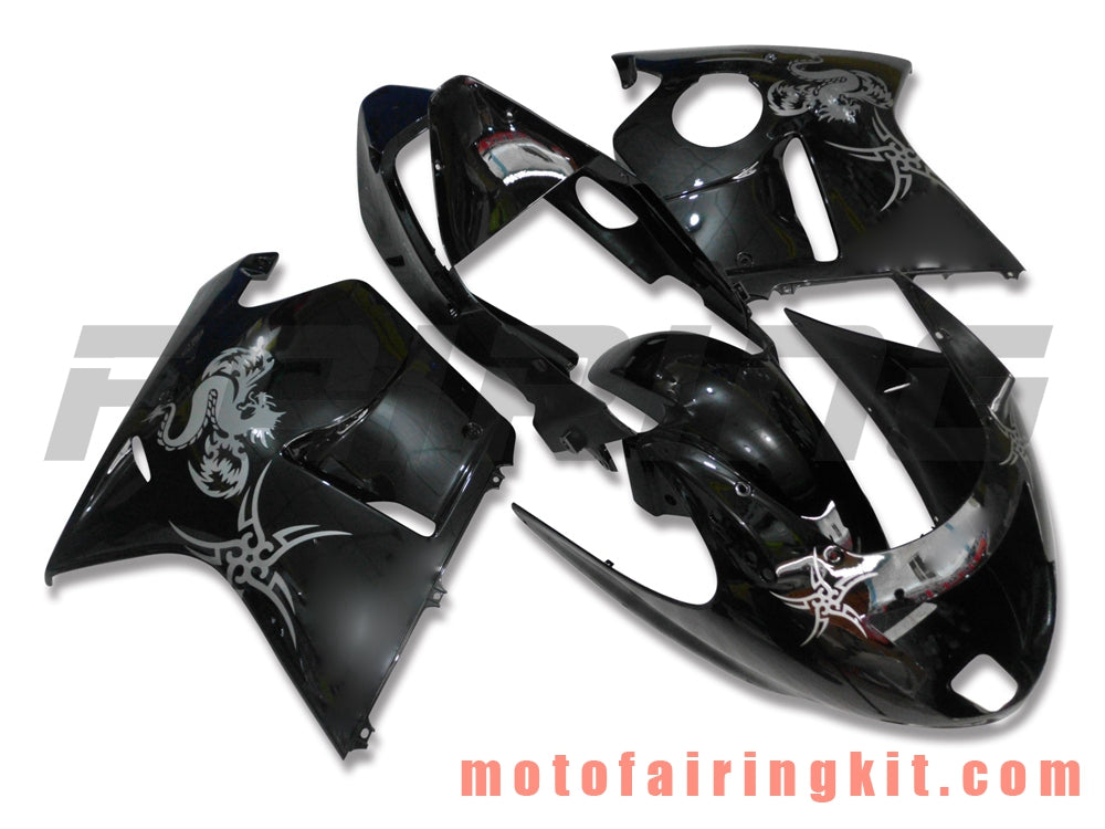 Fairing Kits Fit for CBR1100XX 1996 - 2007 CBR1100 XX 96 - 07 Plastic ABS Injection Mold Complete Motorcycle Body Aftermarket Bodywork Frame (Black) B009