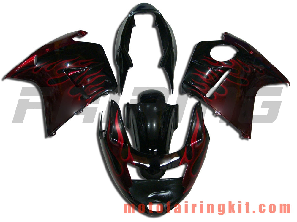 Kits de carenado aptos para CBR1100XX 1996 - 2007 CBR1100 XX 96 - 07 Molde de inyección de plástico ABS Carrocería completa para motocicleta Carrocería del mercado de accesorios Marco (negro y rojo) B012