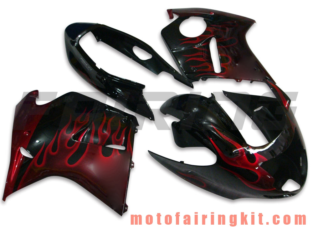 Fairing Kits Fit for CBR1100XX 1996 - 2007 CBR1100 XX 96 - 07 Plastic ABS Injection Mold Complete Motorcycle Body Aftermarket Bodywork Frame (Black & Red) B012