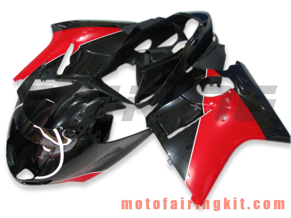 フェアリングキット CBR1100XX 1996 - 2007 CBR1100 XX 96 - 07 プラスチック ABS 射出成形 完全なオートバイボディ アフターマーケットボディワークフレーム (ブラック &amp; レッド) B013