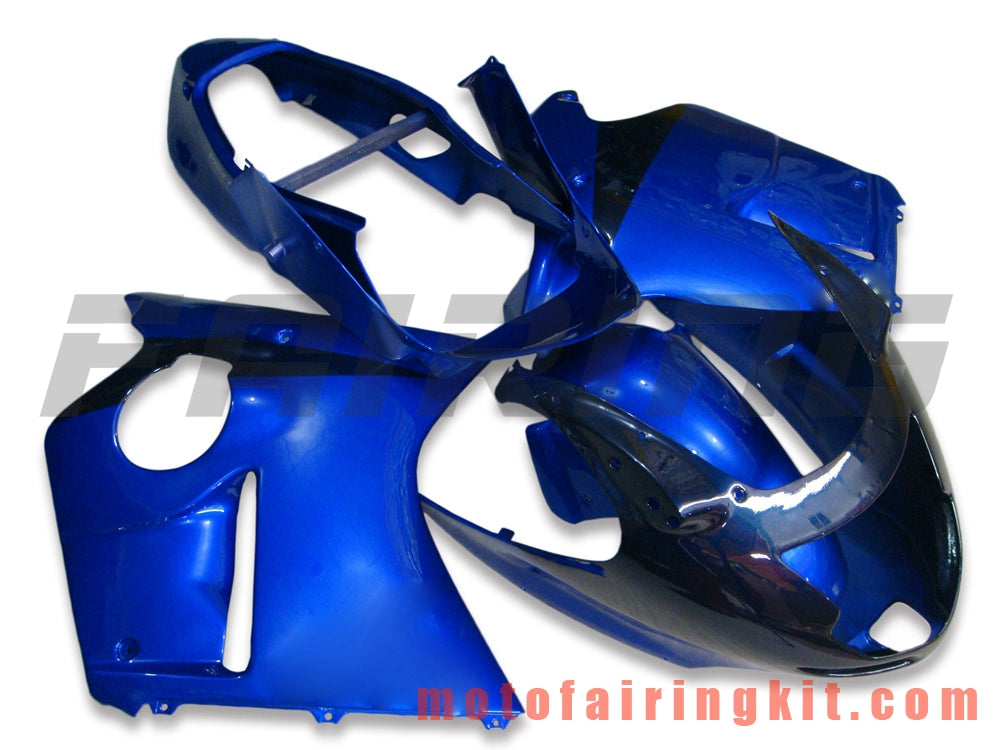 Fairing Kits Fit for CBR1100XX 1996 - 2007 CBR1100 XX 96 - 07 Plastic ABS Injection Mold Complete Motorcycle Body Aftermarket Bodywork Frame (Blue & Black) B015