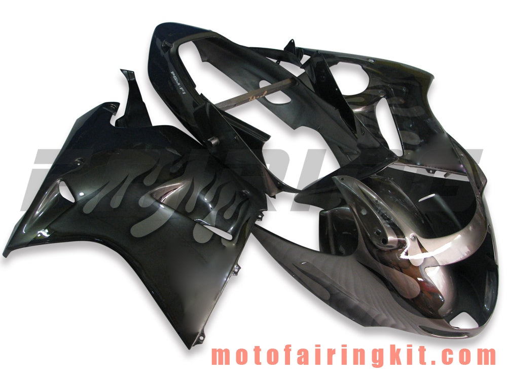 Fairing Kits Fit for CBR1100XX 1996 - 2007 CBR1100 XX 96 - 07 Plastic ABS Injection Mold Complete Motorcycle Body Aftermarket Bodywork Frame (Gray & Silver) B019