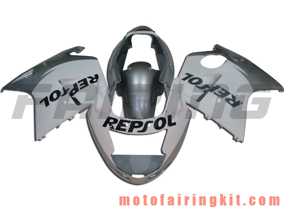 Kits de carenado aptos para CBR1100XX 1996 - 2007 CBR1100 XX 96 - 07 Molde de inyección de plástico ABS Carrocería completa para motocicleta Carrocería del mercado de accesorios Marco (plata y blanco) B020