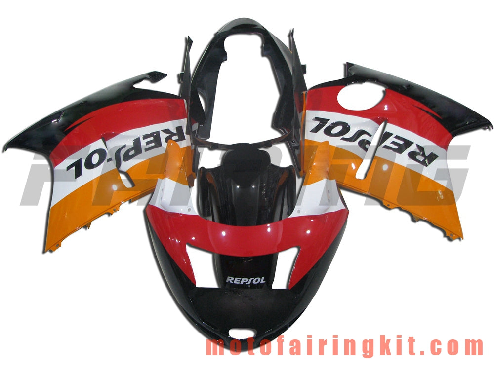 Kits de carenado aptos para CBR1100XX 1996 - 2007 CBR1100 XX 96 - 07 Molde de inyección de plástico ABS Carrocería completa para motocicleta Carrocería del mercado de accesorios Marco (naranja y negro) B022