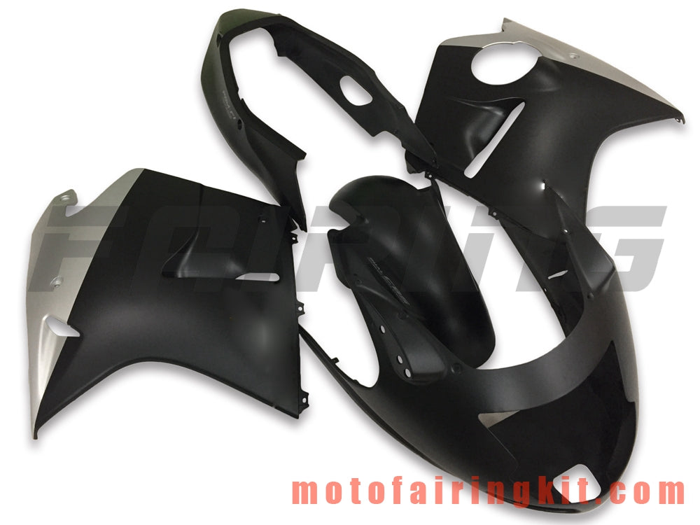 Fairing Kits Fit for CBR1100XX 1996 - 2007 CBR1100 XX 96 - 07 Plastic ABS Injection Mold Complete Motorcycle Body Aftermarket Bodywork Frame (Black & Silver) B025