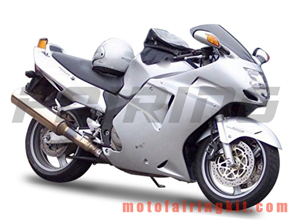 Fairing Kits Fit for CBR1100XX 1996 - 2007 CBR1100 XX 96 - 07 Plastic ABS Injection Mold Complete Motorcycle Body Aftermarket Bodywork Frame (Silver) B029