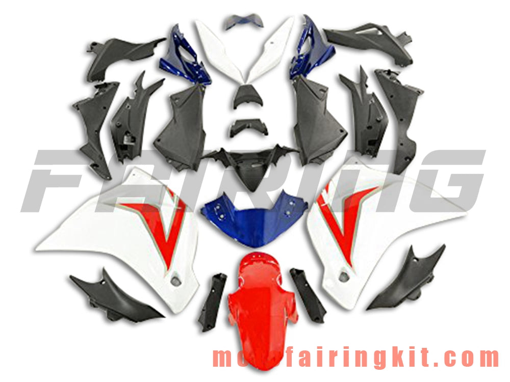 Fairing Kits Fit for CBR250RR 2011 2012 2013 2014 CBR250 RR 11 12 13 14 Plastic ABS Injection Mold Complete Motorcycle Body Aftermarket Bodywork Frame (White & Red) B006