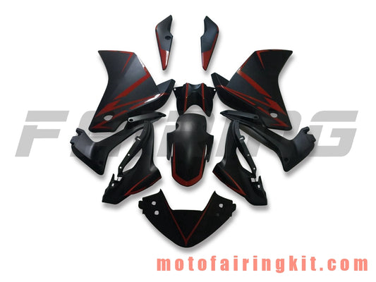 Fairing Kits Fit for CBR250RR 2011 2012 2013 2014 CBR250 RR 11 12 13 14 Plastic ABS Injection Mold Complete Motorcycle Body Aftermarket Bodywork Frame (Black & Red) B007