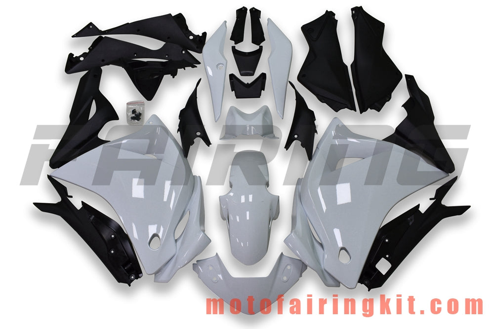 Fairing Kits Fit for CBR250RR 2011 2012 2013 2014 CBR250 RR 11 12 13 14 Plastic ABS Injection Mold Complete Motorcycle Body Aftermarket Bodywork Frame (White & Black) B008