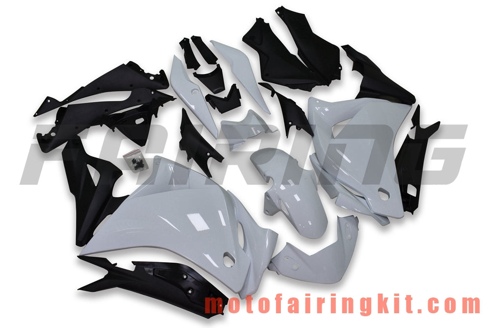 Fairing Kits Fit for CBR250RR 2011 2012 2013 2014 CBR250 RR 11 12 13 14 Plastic ABS Injection Mold Complete Motorcycle Body Aftermarket Bodywork Frame (White & Black) B008