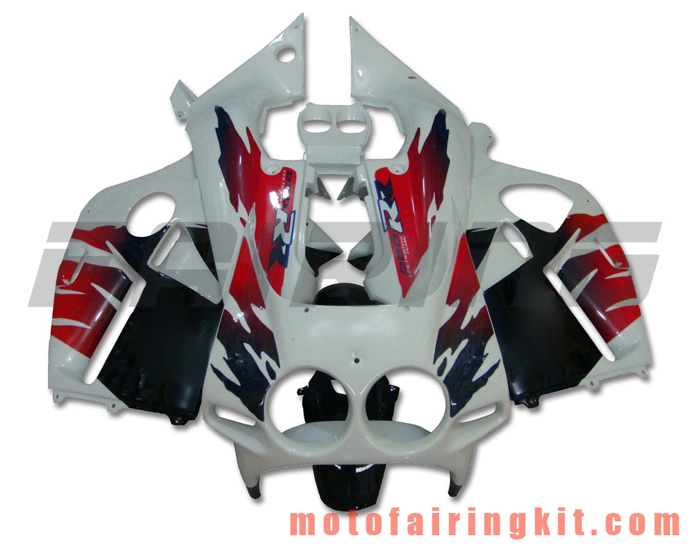 Fairing Kits Fit for CBR250RR MC19 1988 1989 CBR250 RR MC 19 88 89 Plastic ABS Injection Mold Complete Motorcycle Body Aftermarket Bodywork Frame (White & Red) B002