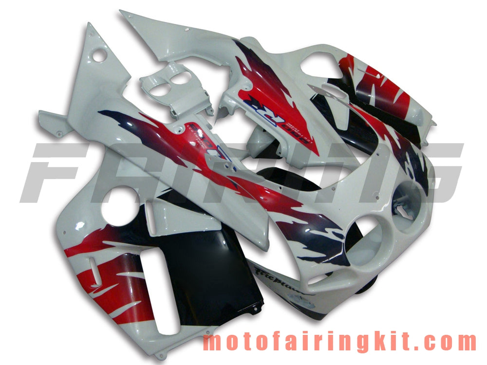 Fairing Kits Fit for CBR250RR MC19 1988 1989 CBR250 RR MC 19 88 89 Plastic ABS Injection Mold Complete Motorcycle Body Aftermarket Bodywork Frame (White & Red) B002