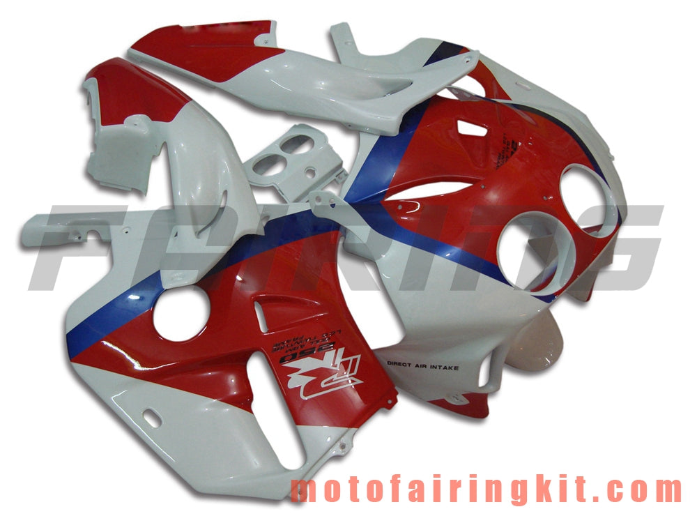 Kits de carenado aptos para CBR250RR MC22 1990 1991 1992 1993 1994 CBR250RR 90 - 94 Molde de inyección de plástico ABS Carrocería completa para motocicleta Carrocería del mercado de accesorios Marco (rojo y blanco) B001