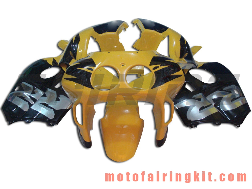 Fairing Kits Fit for CBR250RR MC22 1990 1991 1992 1993 1994 CBR250RR 90 - 94 Plastic ABS Injection Mold Complete Motorcycle Body Aftermarket Bodywork Frame (Yellow & Black) B002