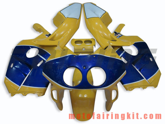 Fairing Kits Fit for CBR250RR MC22 1990 1991 1992 1993 1994 CBR250RR 90 - 94 Plastic ABS Injection Mold Complete Motorcycle Body Aftermarket Bodywork Frame (Yellow & Blue) B003