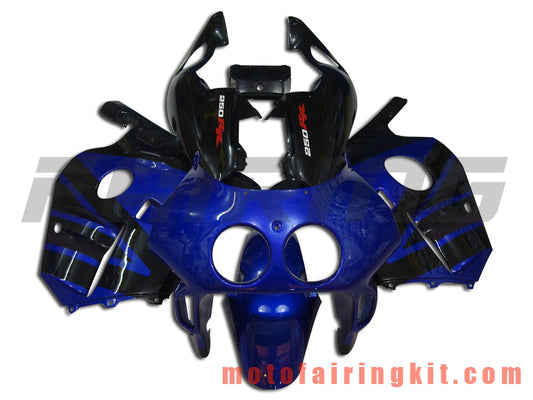 Fairing Kits Fit for CBR250RR MC22 1990 1991 1992 1993 1994 CBR250RR 90 - 94 Plastic ABS Injection Mold Complete Motorcycle Body Aftermarket Bodywork Frame (Blue & Black) B004