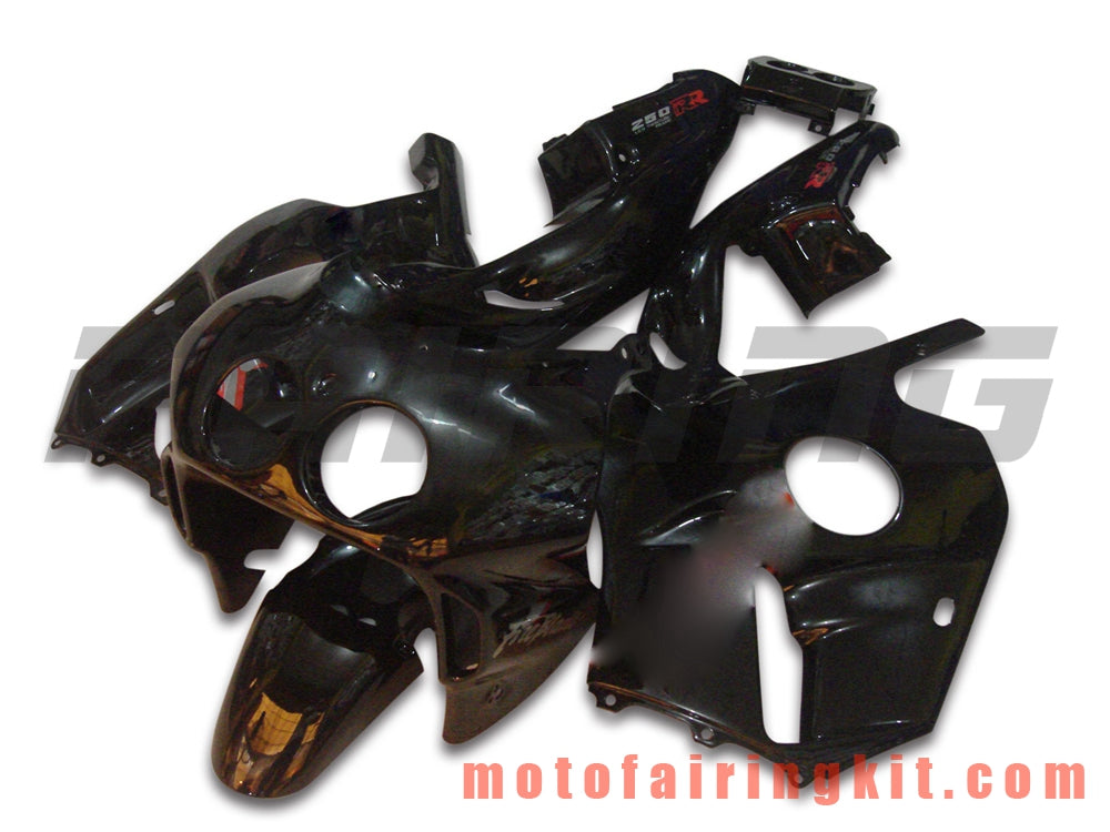 フェアリングキット CBR250RR MC22 1990 1991 1992 1993 1994 CBR250RR 90 - 94 プラスチック ABS 射出成形 完全なオートバイボディ アフターマーケットボディワークフレーム (ブラック) B006