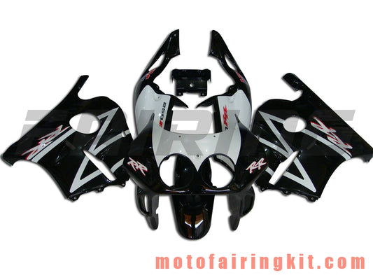 Fairing Kits Fit for CBR250RR MC22 1990 1991 1992 1993 1994 CBR250RR 90 - 94 Plastic ABS Injection Mold Complete Motorcycle Body Aftermarket Bodywork Frame (Black & White) B009