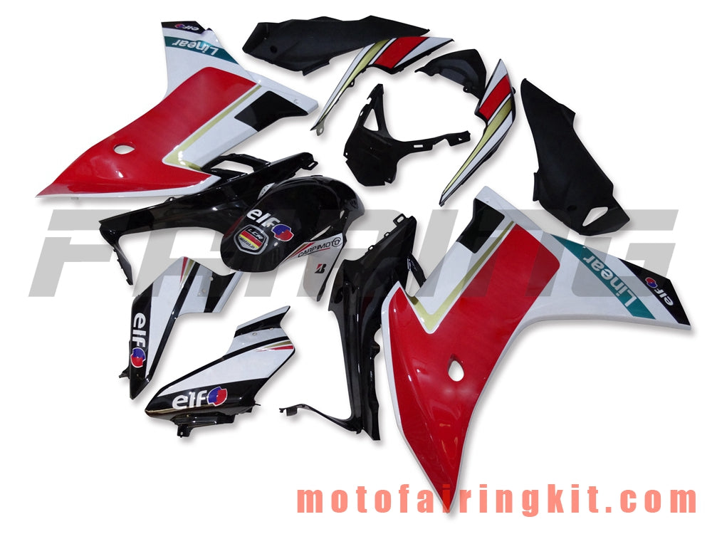 Fairing Kits Fit for CBR600F 2011 2012 2013 CBR600 F 11 12 13 Plastic ABS Injection Mold Complete Motorcycle Body Aftermarket Bodywork Frame (Red & Black) B002