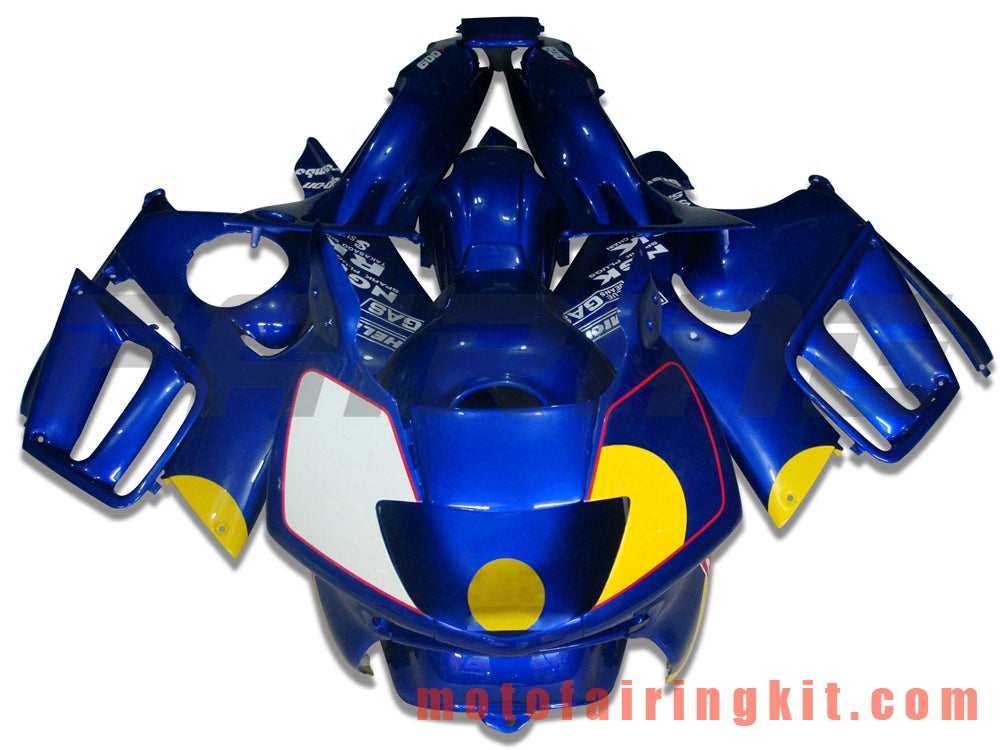 Kits de carenado aptos para CBR600F3 CBR600F 1995 1996 CBR600 F3 95 96 Molde de inyección de plástico ABS Carrocería completa para motocicleta Marco de carrocería de posventa (azul) B001