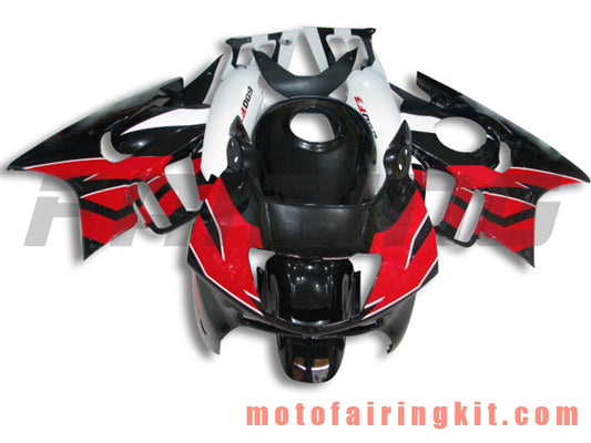 Fairing Kits Fit for CBR600F3 CBR600F 1995 1996 CBR600 F3 95 96 Plastic ABS Injection Mold Complete Motorcycle Body Aftermarket Bodywork Frame (Black & Red) B004