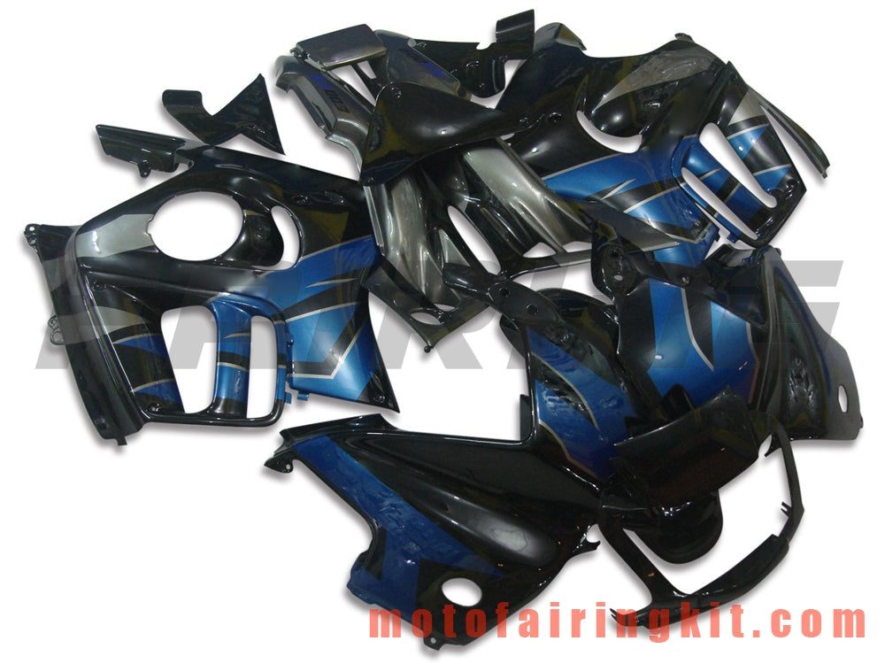 Kits de carenado aptos para CBR600F3 CBR600F 1995 1996 CBR600 F3 95 96 Molde de inyección de plástico ABS Carrocería completa para motocicleta Marco de carrocería de posventa (negro y azul) B006