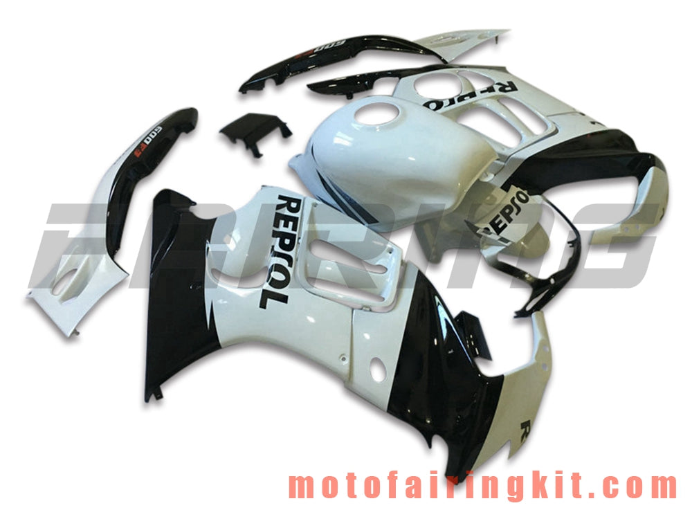 Kits de carenado aptos para CBR600F3 CBR600F 1995 1996 CBR600 F3 95 96 Molde de inyección de plástico ABS Carrocería completa para motocicleta Marco de carrocería de posventa (blanco y negro) B012