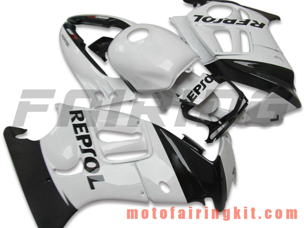 Kits de carenado aptos para CBR600F3 CBR600F 1995 1996 CBR600 F3 95 96 Molde de inyección de plástico ABS Carrocería completa para motocicleta Marco de carrocería de posventa (blanco y negro) B013