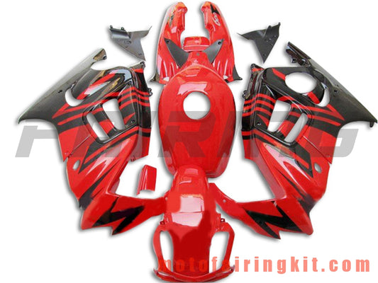 Fairing Kits Fit for CBR600F3 CBR600F 1995 1996 CBR600 F3 95 96 Plastic ABS Injection Mold Complete Motorcycle Body Aftermarket Bodywork Frame (Red & Black) B014