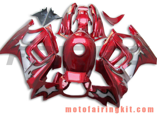 Kits de carenado aptos para CBR600F3 CBR600F 1995 1996 CBR600 F3 95 96 Molde de inyección de plástico ABS Carrocería completa para motocicleta Carrocería del mercado de accesorios Marco (rojo) B015