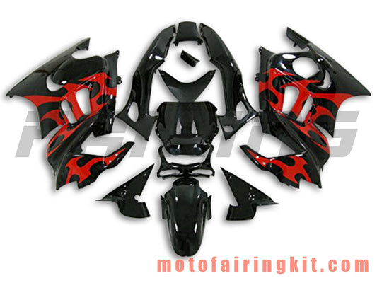 Kits de carenado aptos para CBR600F3 CBR600F 1995 1996 CBR600 F3 95 96 Molde de inyección de plástico ABS Carrocería completa para motocicleta Marco de carrocería de posventa (negro y rojo) B017