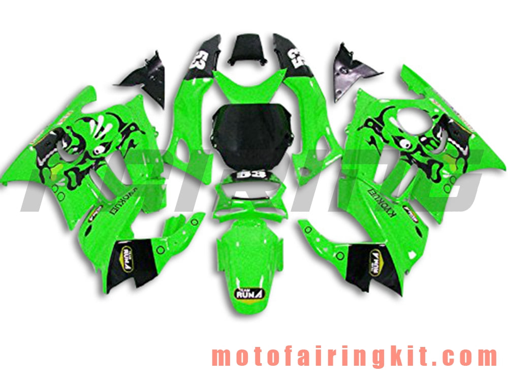 Kits de carenado aptos para CBR600F3 CBR600F 1995 1996 CBR600 F3 95 96 Molde de inyección de plástico ABS Carrocería completa para motocicleta Marco de carrocería de posventa (verde y negro) B020