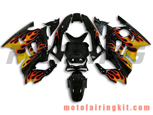 Kits de carenado aptos para CBR600F3 CBR600F 1995 1996 CBR600 F3 95 96 Molde de inyección de plástico ABS Carrocería completa para motocicleta Marco de carrocería de posventa (negro y naranja) B021