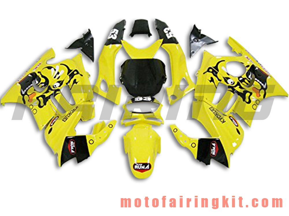 Kits de carenado aptos para CBR600F3 CBR600F 1995 1996 CBR600 F3 95 96 Molde de inyección de plástico ABS Carrocería completa para motocicleta Carrocería del mercado de accesorios Marco (amarillo y negro) B022