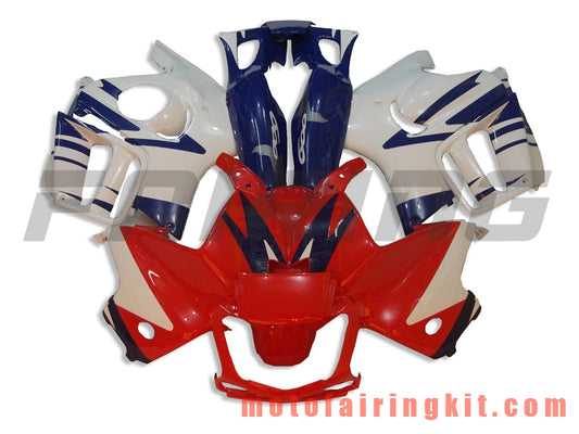 Kits de carenado aptos para CBR600F3 CBR600F 1997 1998 CBR 600 F3 97 98 Molde de inyección de plástico ABS Carrocería completa para motocicleta Marco de carrocería de posventa (rojo y azul) B003