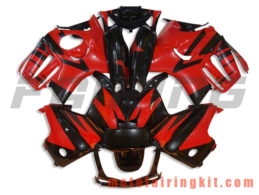 Fairing Kits Fit for CBR600F3 CBR600F 1997 1998 CBR 600 F3 97 98 Plastic ABS Injection Mold Complete Motorcycle Body Aftermarket Bodywork Frame (Red & Black) B004