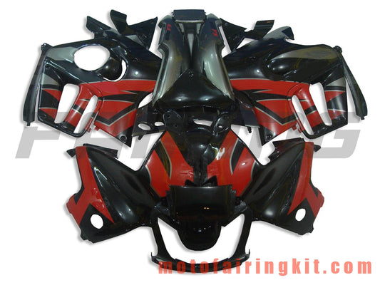 Kits de carenado aptos para CBR600F3 CBR600F 1997 1998 CBR 600 F3 97 98 Molde de inyección de plástico ABS Carrocería completa para motocicleta Marco de carrocería de posventa (negro y rojo) B005