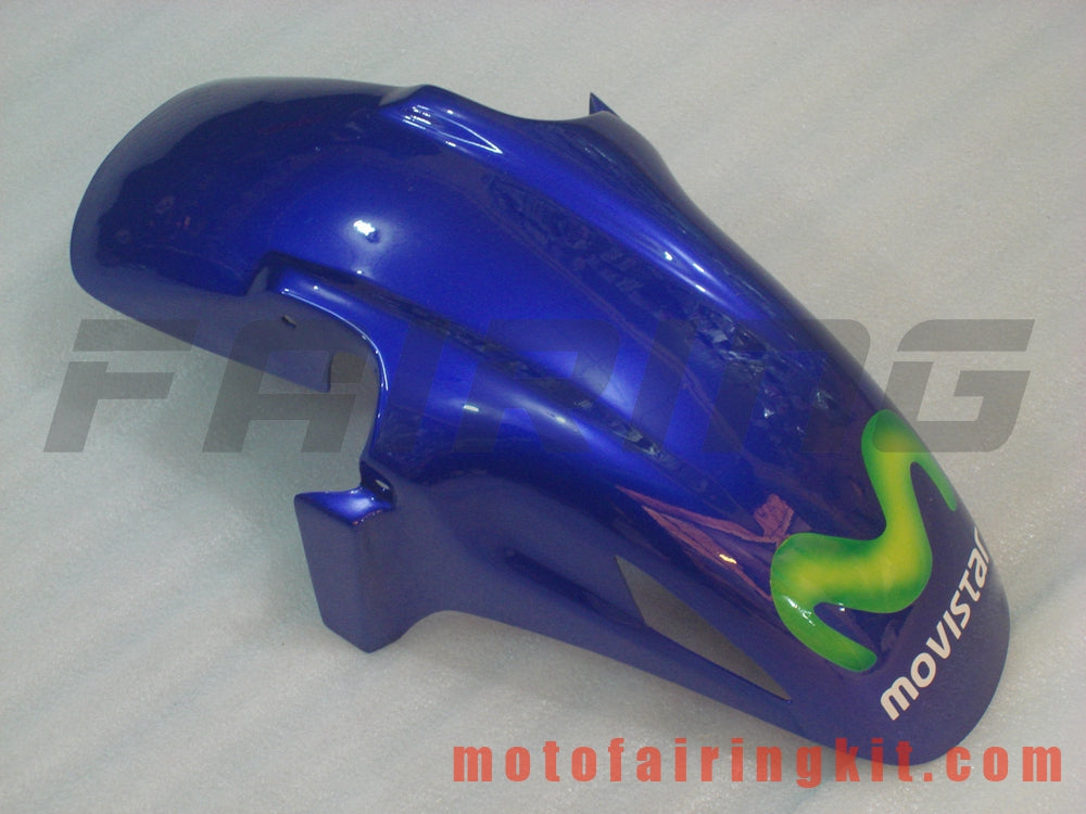 Kits de carenado aptos para CBR600F3 CBR600F 1997 1998 CBR 600 F3 97 98 Molde de inyección de plástico ABS Carrocería completa para motocicleta Marco de carrocería de posventa (azul y amarillo) B011