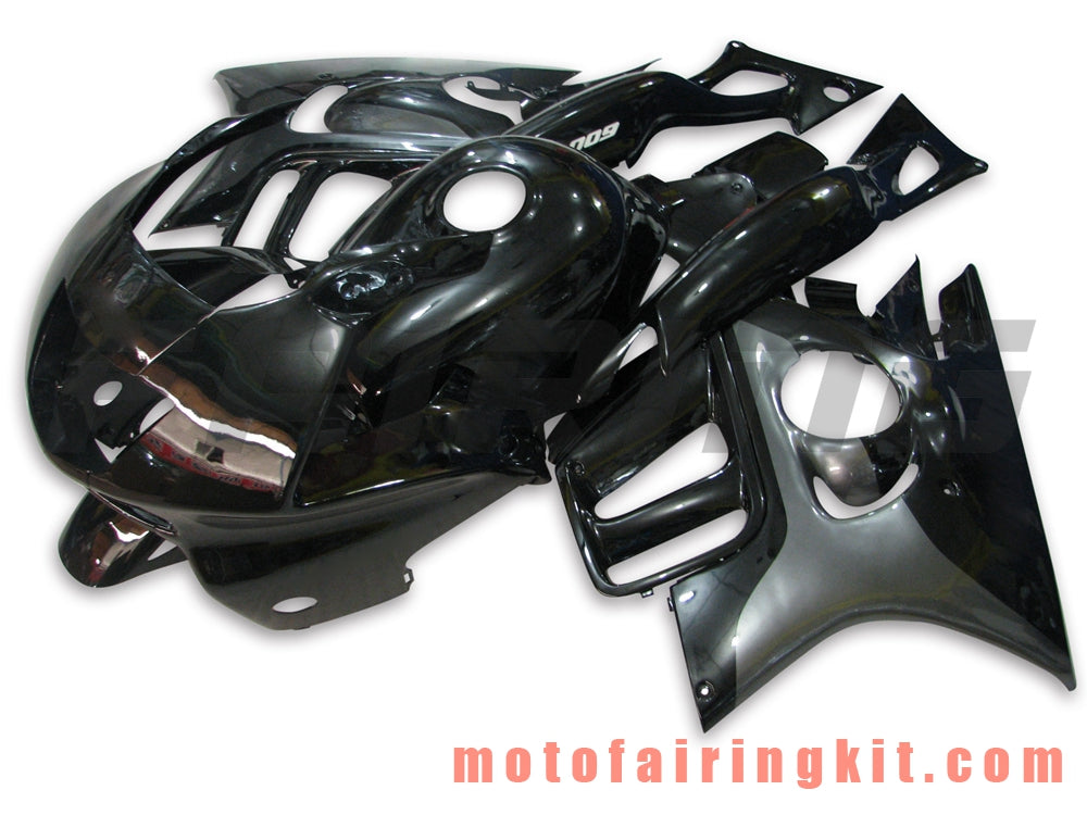 Fairing Kits Fit for CBR600F3 CBR600F 1997 1998 CBR 600 F3 97 98 Plastic ABS Injection Mold Complete Motorcycle Body Aftermarket Bodywork Frame (Black) B016