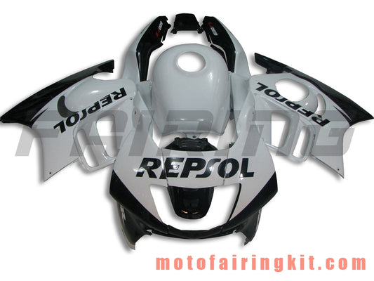 Kits de carenado aptos para CBR600F3 CBR600F 1997 1998 CBR 600 F3 97 98 Molde de inyección de plástico ABS Carrocería completa para motocicleta Marco de carrocería de posventa (blanco y negro) B017