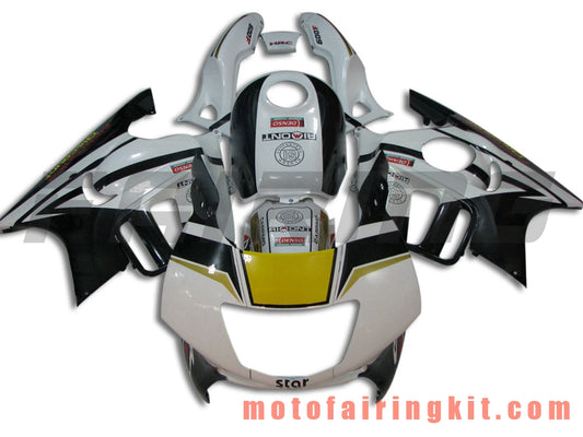 Kits de carenado aptos para CBR600F3 CBR600F 1997 1998 CBR 600 F3 97 98 Molde de inyección de plástico ABS Carrocería completa para motocicleta Marco de carrocería de posventa (blanco y negro) B018