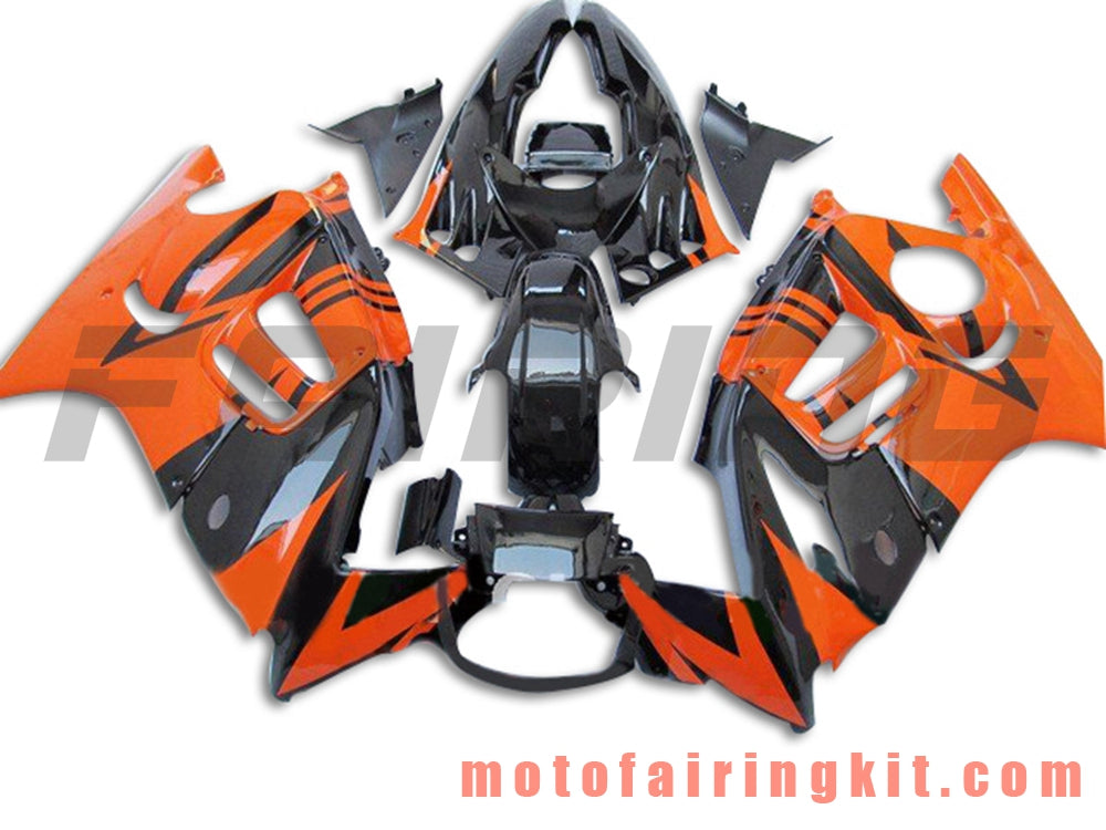 Fairing Kits Fit for CBR600F3 CBR600F 1997 1998 CBR 600 F3 97 98 Plastic ABS Injection Mold Complete Motorcycle Body Aftermarket Bodywork Frame (Black & Orange) B028