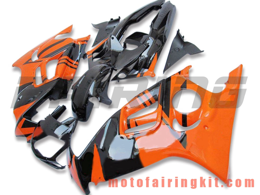 Fairing Kits Fit for CBR600F3 CBR600F 1997 1998 CBR 600 F3 97 98 Plastic ABS Injection Mold Complete Motorcycle Body Aftermarket Bodywork Frame (Black & Orange) B028