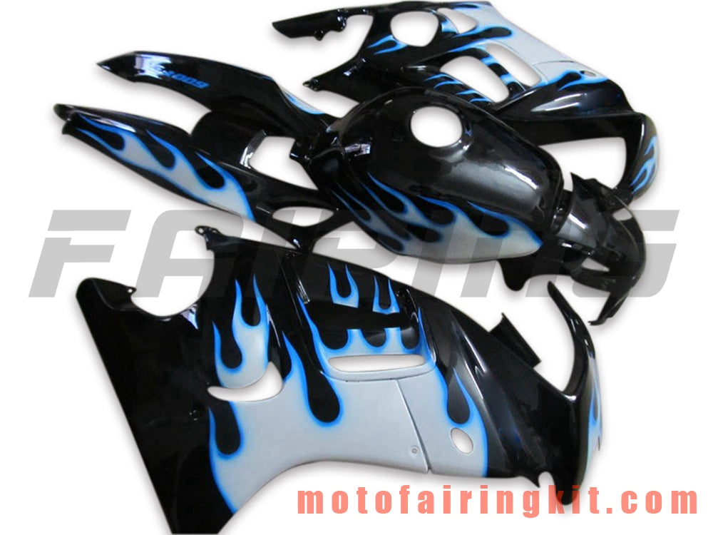 Fairing Kits Fit for CBR600F3 CBR600F 1997 1998 CBR 600 F3 97 98 Plastic ABS Injection Mold Complete Motorcycle Body Aftermarket Bodywork Frame (Black & Blue) B029